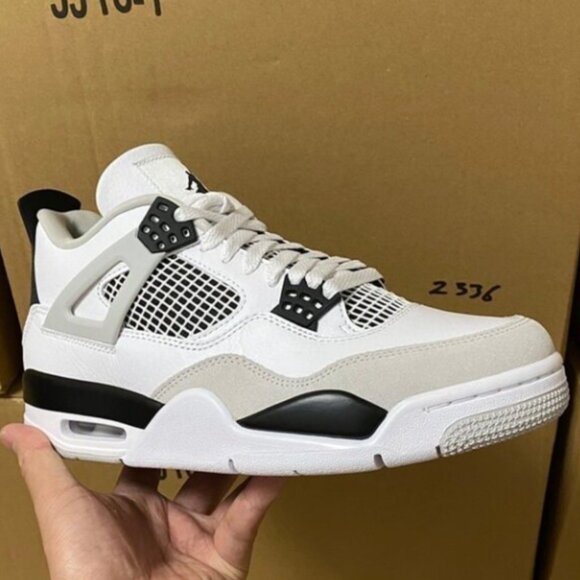 Men Air Jordan 4 retro military black
